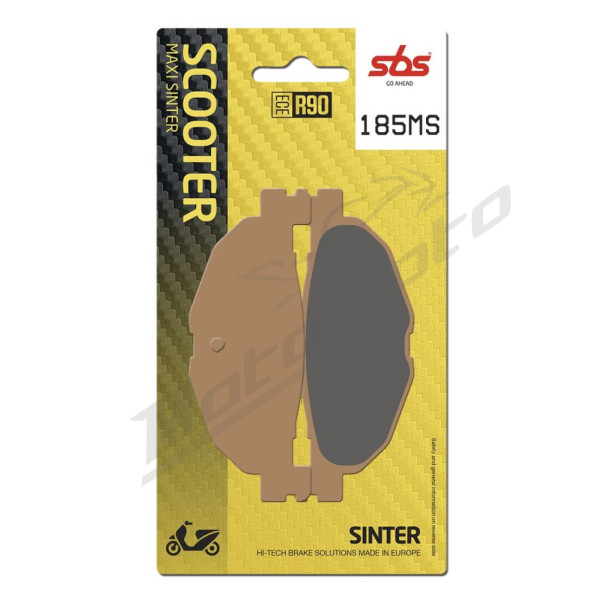 SBS MS Scooter Maxi 185MS Sintered Brake Pads Yamaha XP / YP 400-500cc 04-13