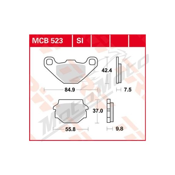 TRW SI Series Sindered Off-Road Brake Pads AEON / Aprilia / Derbi / Husaberg / Husqvarna / Kawasaki / KTM / Polaris / Suzuki / TGB / Yamaha 90-650cc 82-19