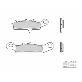 BREMBO Off-Road Sintered stabdžių trinkelės KAWASAKI KFX / KVF 450-700cc 2004-2014