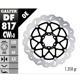 GALFER Front brake disc left BMW / Moto Guzzi 1000-1400 09-23