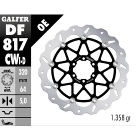 GALFER Front brake disc left BMW / Moto Guzzi 1000-1400 09-23