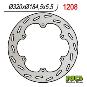 NG BRAKES Galinis fiksuotas stabdžių diskas 316mm Honda GL 1500cc 88-00