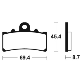 TECNIUM Street Organic Brake pads - MA377 BMW / Husqvarna / KTM 15-401cc 11-24