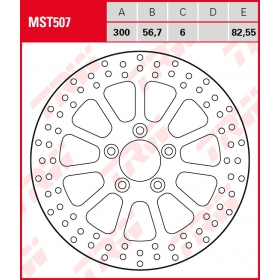 FRONT / REAR BRAKE DISC MST507 HARLEY DAVIDSON 1584-1800c 2007-2023 1PC