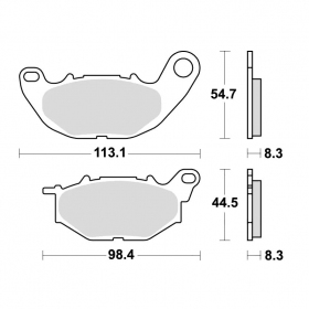 Brake pads MALOSSI MHR FT4175 / MCB878 SINTER SPORT