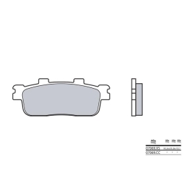 BREMBO Scooter Carbon Ceramic Brake pads KYMCO G-DINK / PEOPLE 125-300cc 2005-2020