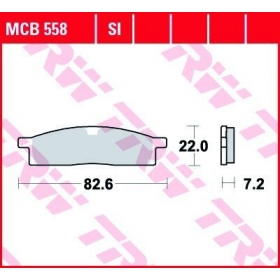 STABDŽIŲ TRINKELĖS TRW MCB558SI OFFROAD