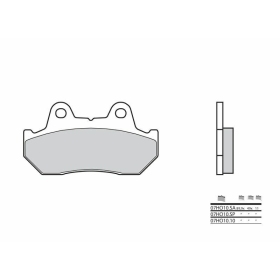 BREMBO Street Carbon Ceramic Brake pads front HONDA 125-1500cc 1981-2000
