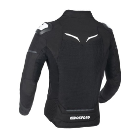Oxford Omega 1.0 Air Moteriška Tekstilinė striukė Juoda / Balta