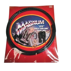 MAGNUM SHIELDING BYO Front Brake Line Kit Black 90°/90° Harley Davidson FLD / FLST / FLSTC / FXD / FXSTC / XL 883/1800 85-17 183cm