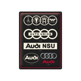 Metal tin sign AUDI LOGO 30x40