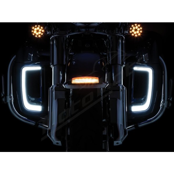 KURYAKYN Tracer LED Front Fairing Lower Grill Inserts Harley Davidson FLHTCU / FLHTCUTG / FLHTK / FLTRU / FLHXSE 1690/1923 14-24 