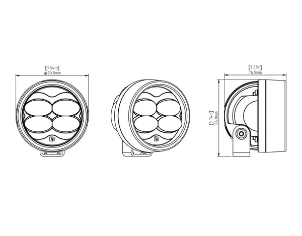 DENALI Fog Light 90 mm