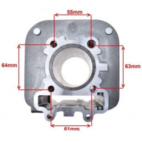 Cilindro komplektas BAJAJ 125cc / Ø57 4T