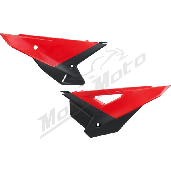 UFO Šoniniai Plastikai Honda CRF 250-450cc 25-> Juoda/Raudona