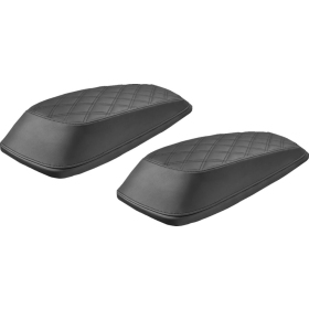 SADDLEMEN Lattice Stitch Side Storage Box Covers / Guards Harley Davidson FLH / FLHR / FLHTK / FLHX / FLTRX 1690-1977 14-23