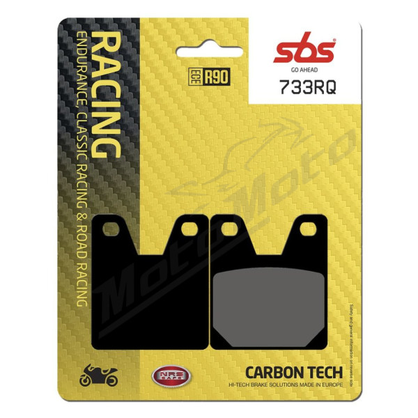 SBS 733RQ RQ Road Racing Carbon Tech Brake Pad Yamaha YZF-R1 / R7 700-1000cc 98-22