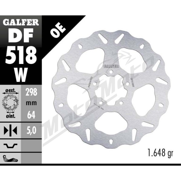 GALFER "Wave®" priekinis stabdžių diskas Indian Scout 60-69 15-24
