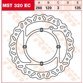 TRW EC Cross Design Front Brake Rotor Husqvarna CR / SM / TC / TE / TXC / WR / WRE 125-630cc 00-13