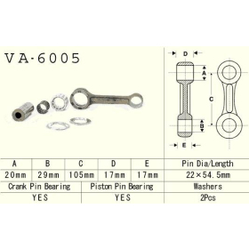 VESRAH Connecting rod Yamaha YZ 125 86-96