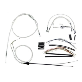 MAGNUM SHIELDING Ape Hangers handlebars Cables / Lines Kit 38/43cm Harely Davidson FLHR / FLHRC / FLHRS / FLHX 1584 2007