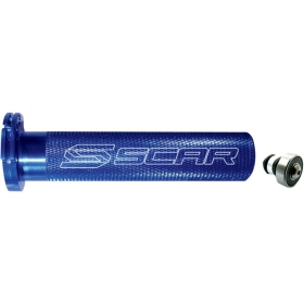 SCAR Motocross Aluminum Throttle Tube with Bearing BLUE YAMAHA YZ/WR 250-450F 03-23/KAWASAKI KX/KLX 125-450 04-25