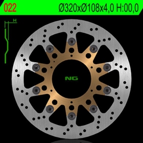 NG BRAKES 022 priekinis plaukiojantis stabdžių diskas GAS GAS SM / MUZ SM 125-450 00-09