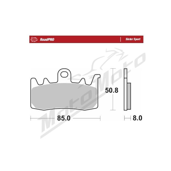 MOTO-MASTER Sinter Sport Front Brake Pads Aprilia / BMW / Benelli / Ducati / Harley Davidson / Indian / Triumph / Mv Agusta 321-1977 13-26