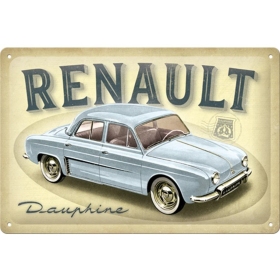 TIN SIGN 20x30 RENAULT DAUPHINE