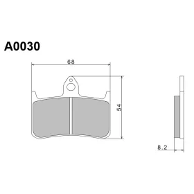 Nissin Stabdžių trinkelės Honda Bros / CB / CBR / Hornet / NR / NSR / RVF 250-1300cc 87-07