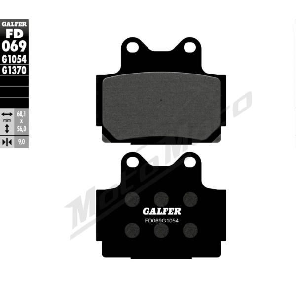 GALFER Semi-Metallic Brake Pads Yamaha FZR / FZS / SRX / TDR / TZR 125-600cc 89-03