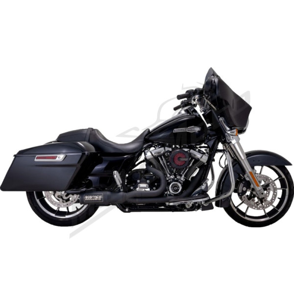 VANCE & HINES "Hi Output" išmetimo sistema Juoda Harley Davidson FLTRXSE / FLTRX / FLTRK / FLHTK / FLHR 1750-1977cc 17-24