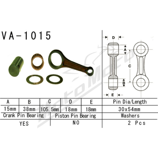 VESRAH Connecting rod Honda TRX 250TE 09-19