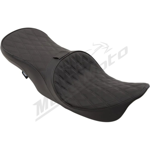 DRAG SPECIALTIES Forward Positioned 2-Up Low Profile Touring Leather Seat Harley Davidson FLHR / FLHRC / FLHRCI / FLHRI / FLHRS / FLHRSI / FLHX / FLHXSI 1340-1584 97-07