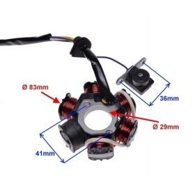 Stator ignition PEUGEOT VERTICAL 50-100cc 2T (without immobilizer)