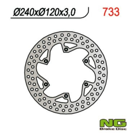 NG Front Fixed Brake Disc 240X120X3mm Aprilia / Honda 50-125cc 87-03