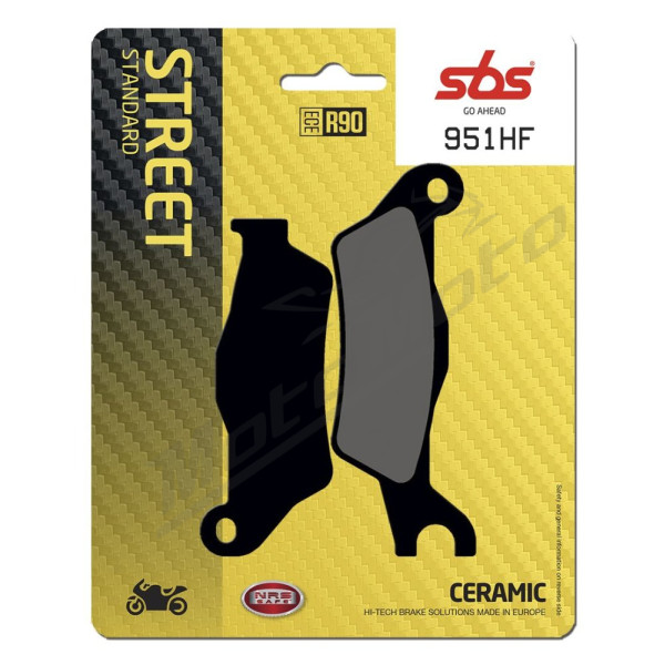 SBS HF Street 951HF Ceramic Organic Brake Pads Suzuki GSX-R / GSX-S 125cc 17-24