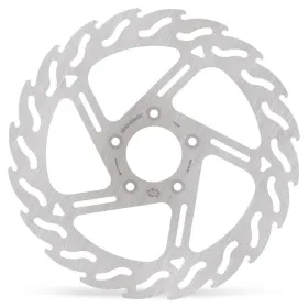 MOTO-MASTER Flame Front Left Fixed Brake Disc Harley Davidson FLDE / FLHR / FLHTCU / FLRT / FXDF / XL 883/1977 06-24