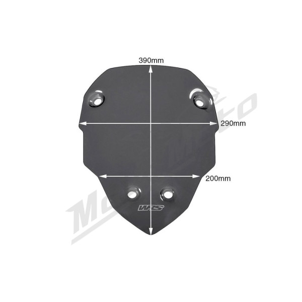 WRS SPORT Windscreen Dark Smoke Ducati Multistrada V4 1200cc 21-24
