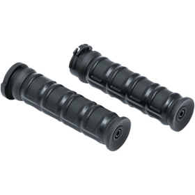 KURYAKYN Dillinger Black Grips Ø25.4mm Harley Davidson FLD / FLHRI / FLHT / FXD / XL / XR 883/1690 96-22 