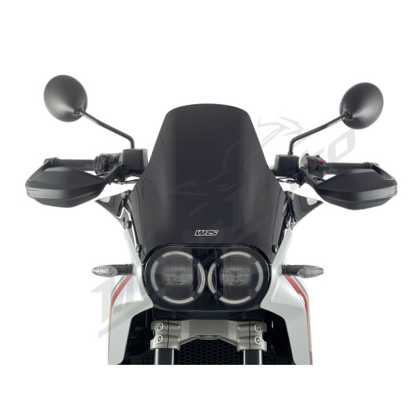 WRS ENDURO Windscreen Glossy Black Ducati Desert X 950 ABS 22-24