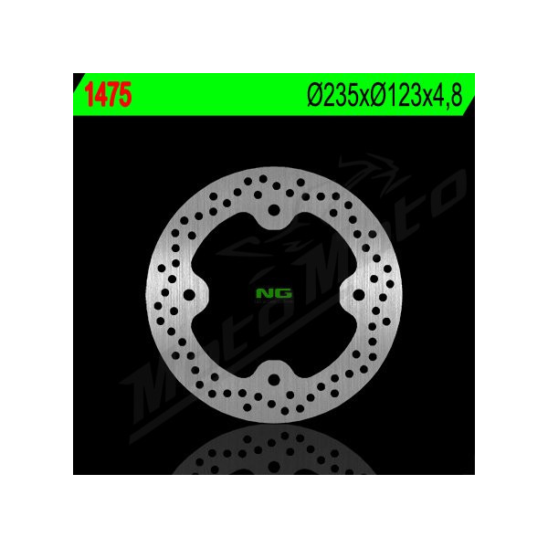 NG Front Fixed Brake Disc 235X123X4.8mm Kawasaki KLX / D-Tracker 125-150cc 09-16