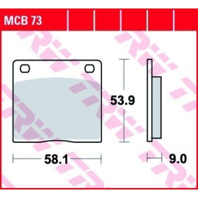 BRAKE PADS TRW MCB73 STANDARD