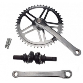 FRONT SPROCKET WITH CRANKS + PEDAL SHAFT 46T 170mm