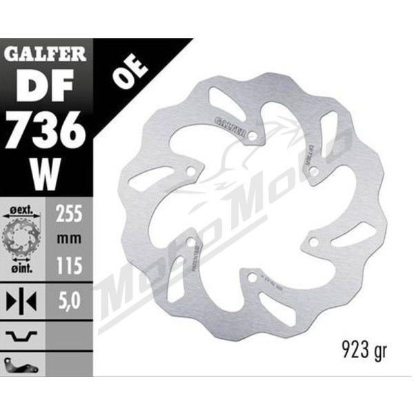 GALFER Galinis stabdžių diskas Benelli TRK / Tornado / Trek 502-1130 06-17