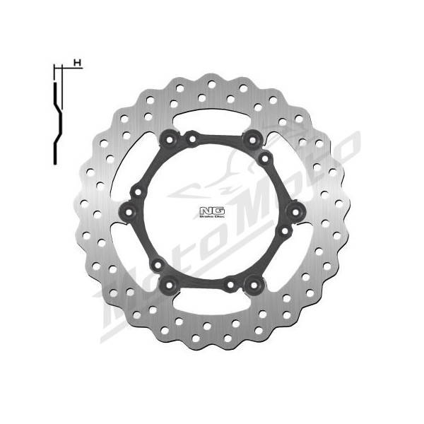 NG BRAKES Front Floating Wave Brake Disc 260mm Gas Gas / Husqvarna / KTM 125-600cc 90-26
