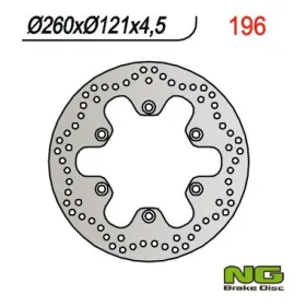 NG BRAKES Front Fixed Brake Disc 260mm Kawasaki / Suzuki 250-400cc 98-03