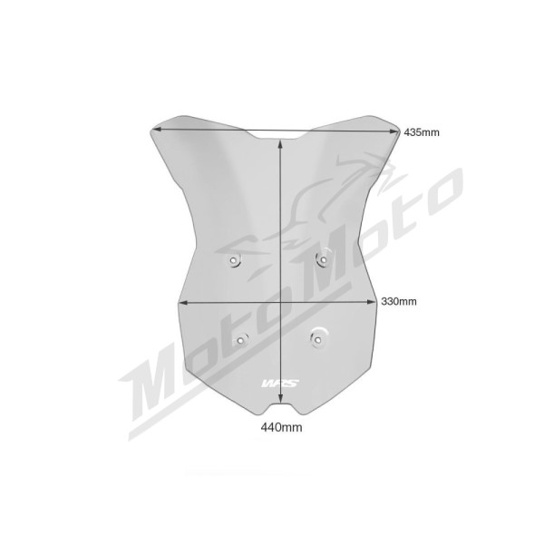 WRS KT006F Windscreen Smoke KTM Super Duke 1290 GT ABS 19-24