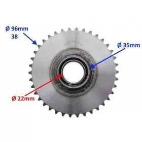 Starter sprocket KINGWAY CHOPPER 250cc 38teeth