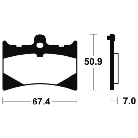 TECNIUM Sintered Metal Brake Pads MTR101 Aprilia / Benelli / Gilera 50/125 84-10